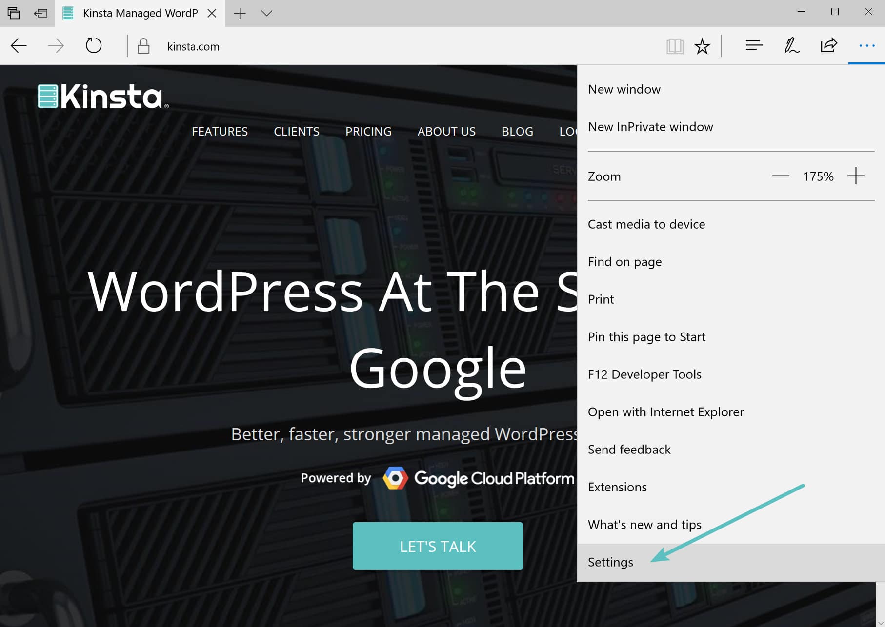 clear your cache with microsoft edge